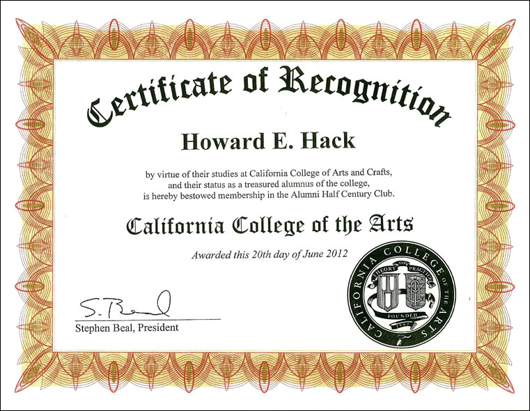 Howard Hack | Fine Artist | Awards